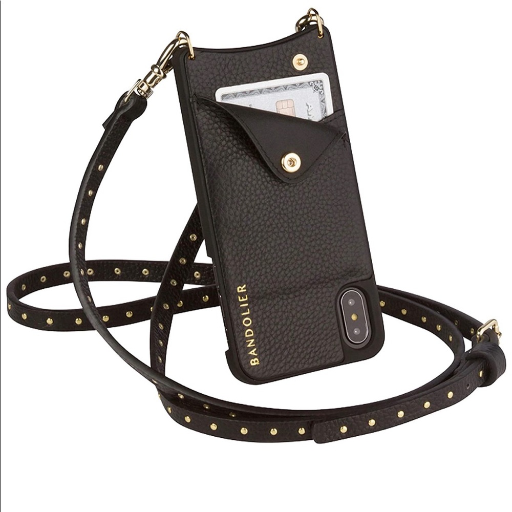Bandolier Nicole Pebble Leather Crossbody